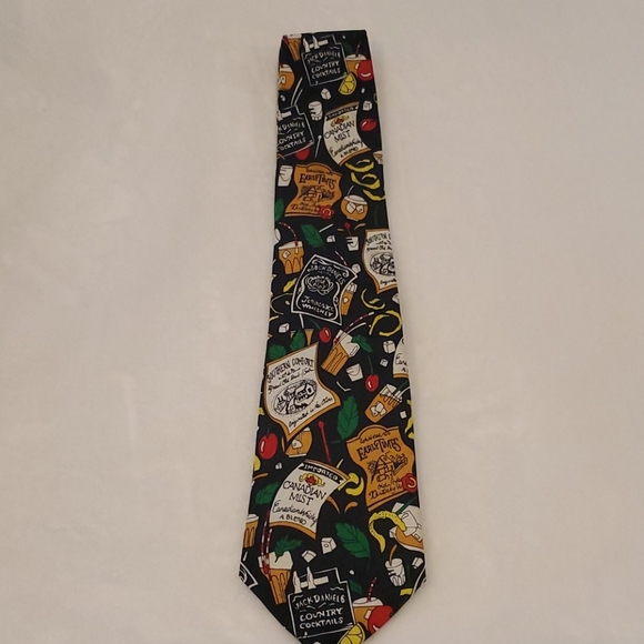 Other - 100% Silk Neck Tie Cocktails Motifs